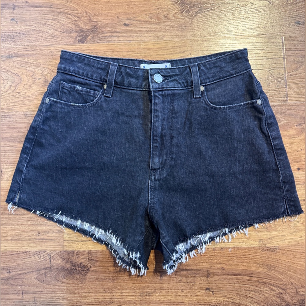 PAIGE Black Jean Margot Shorts, Size 27
